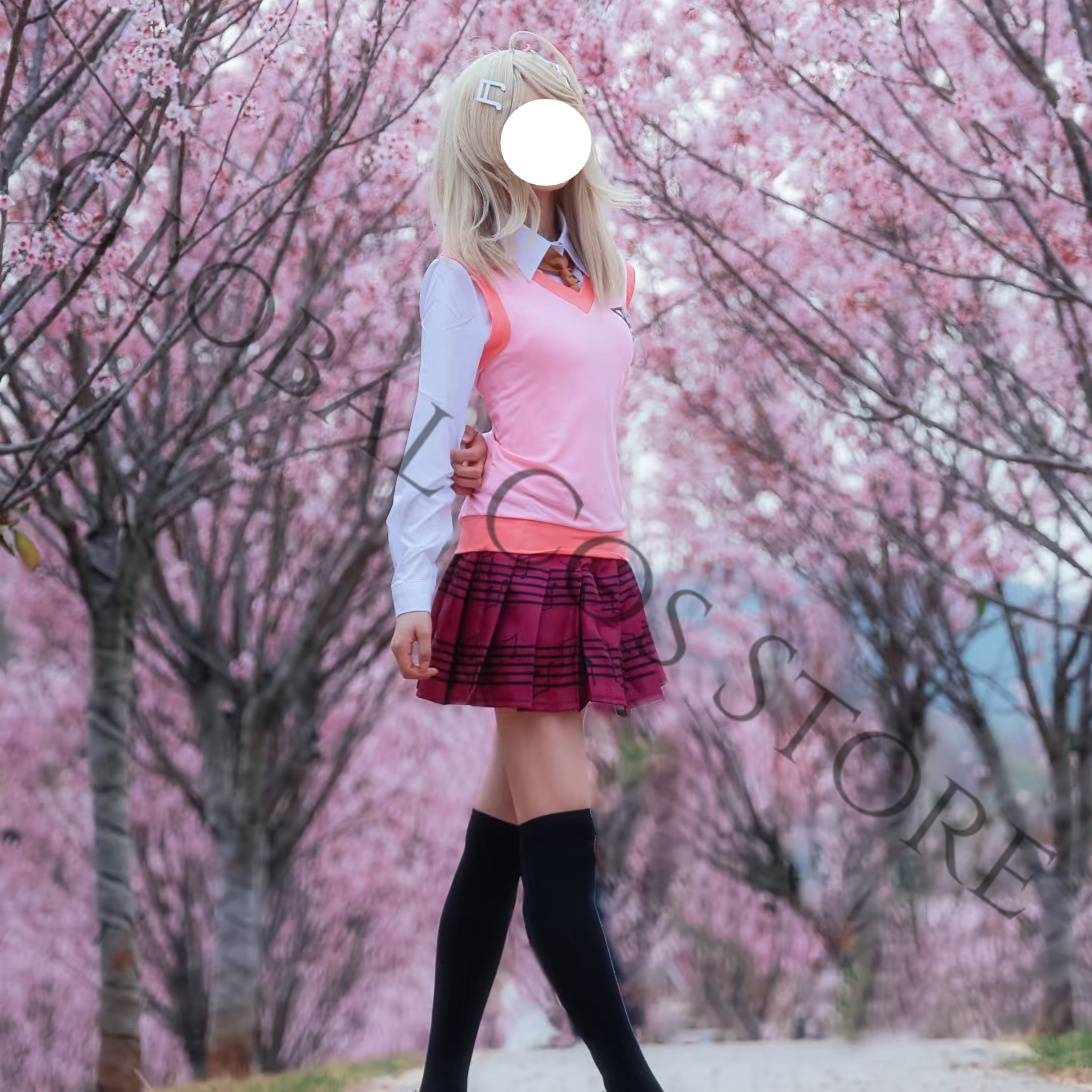 Kaede Akamatsu Pembe JK Ünifor - Cosplay Wig Colored incelemesi ve fiyatı