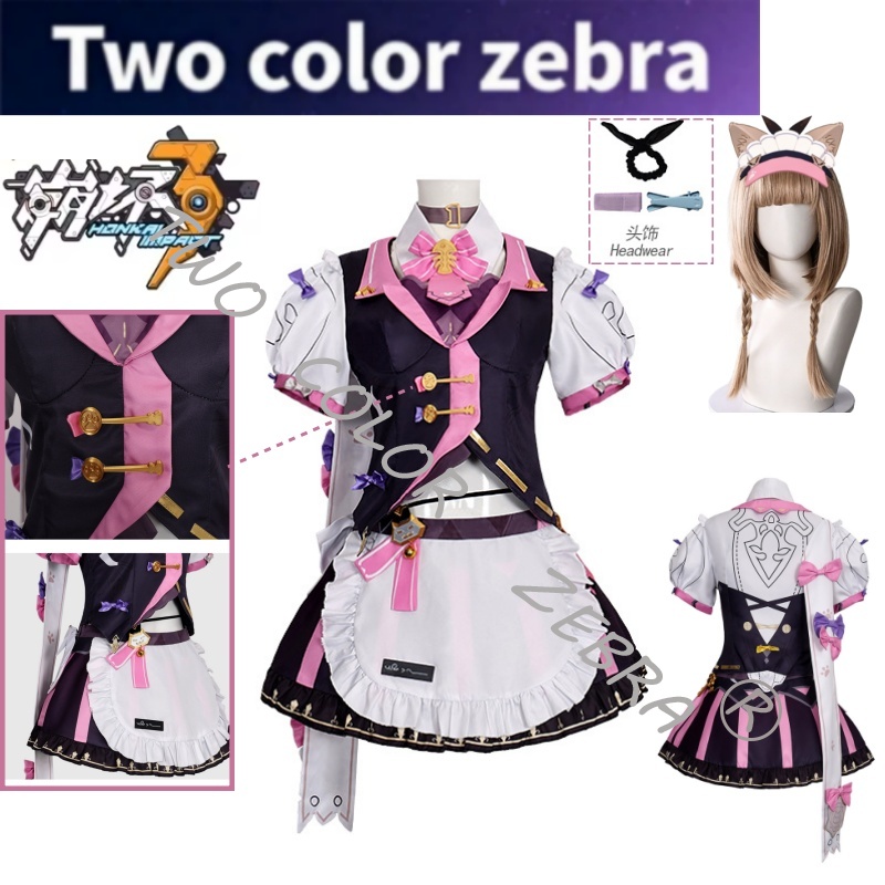 Oyun Honkai Impact 3 Pardofeli - Cosplay Wig Colored incelemesi ve fiyatı